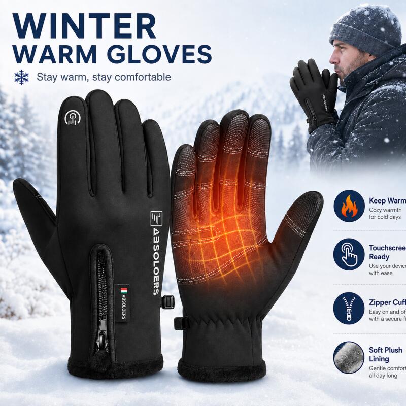 Winter Warm Touchscreen Gloves - огляд і ціна Winter Cycling Commute