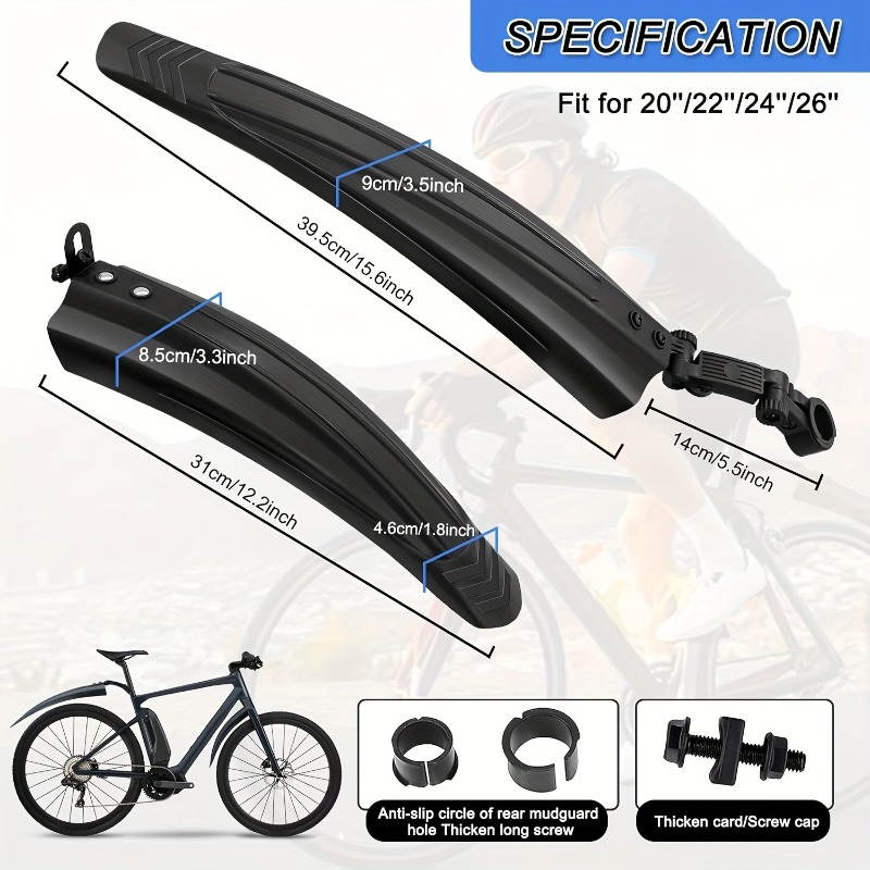 1Set Bike Mudguard Set Bicycle - огляд і ціна Fender Mudguard Set