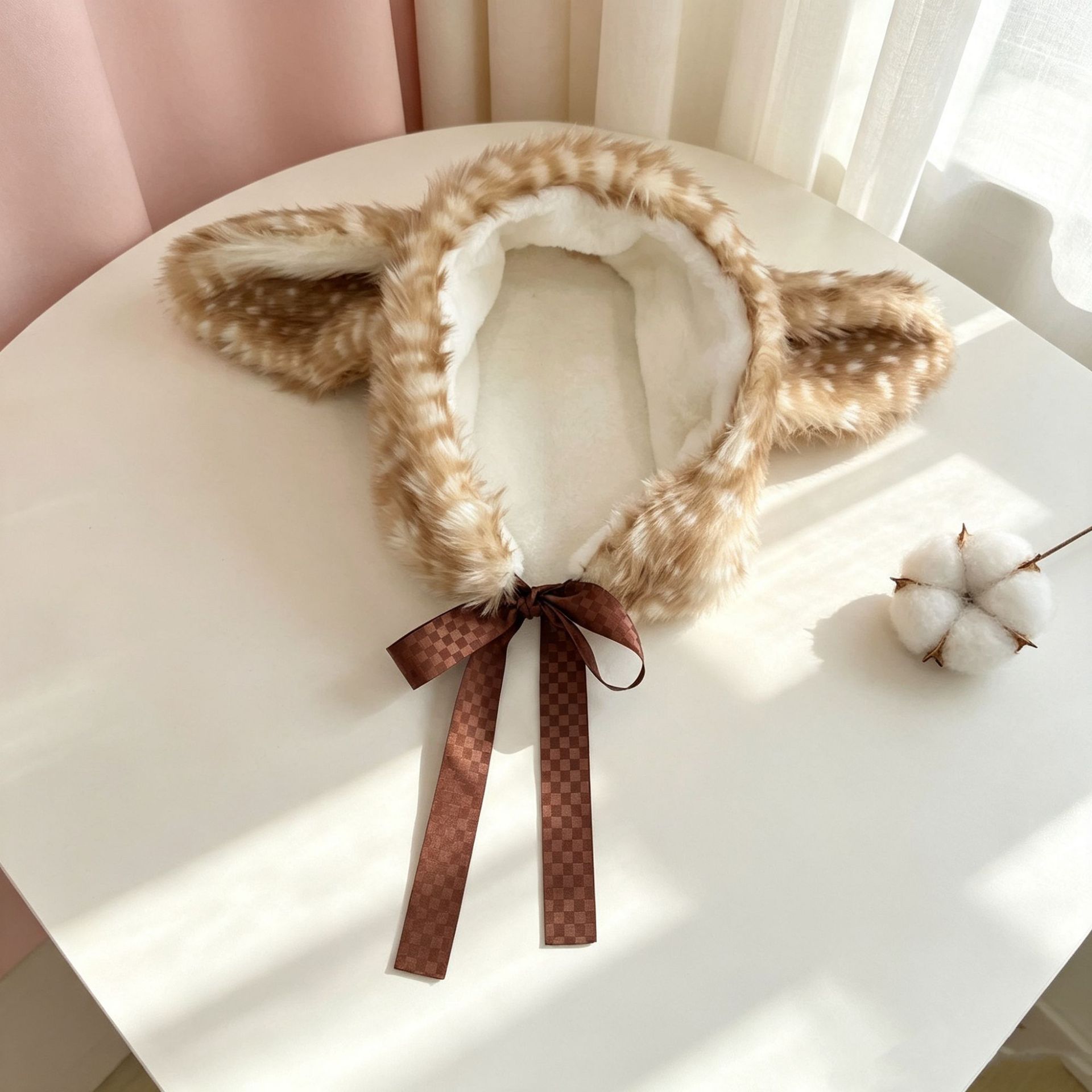 Winter Elk Print Plush Earmuff - огляд і ціна Winter Cycling Commute