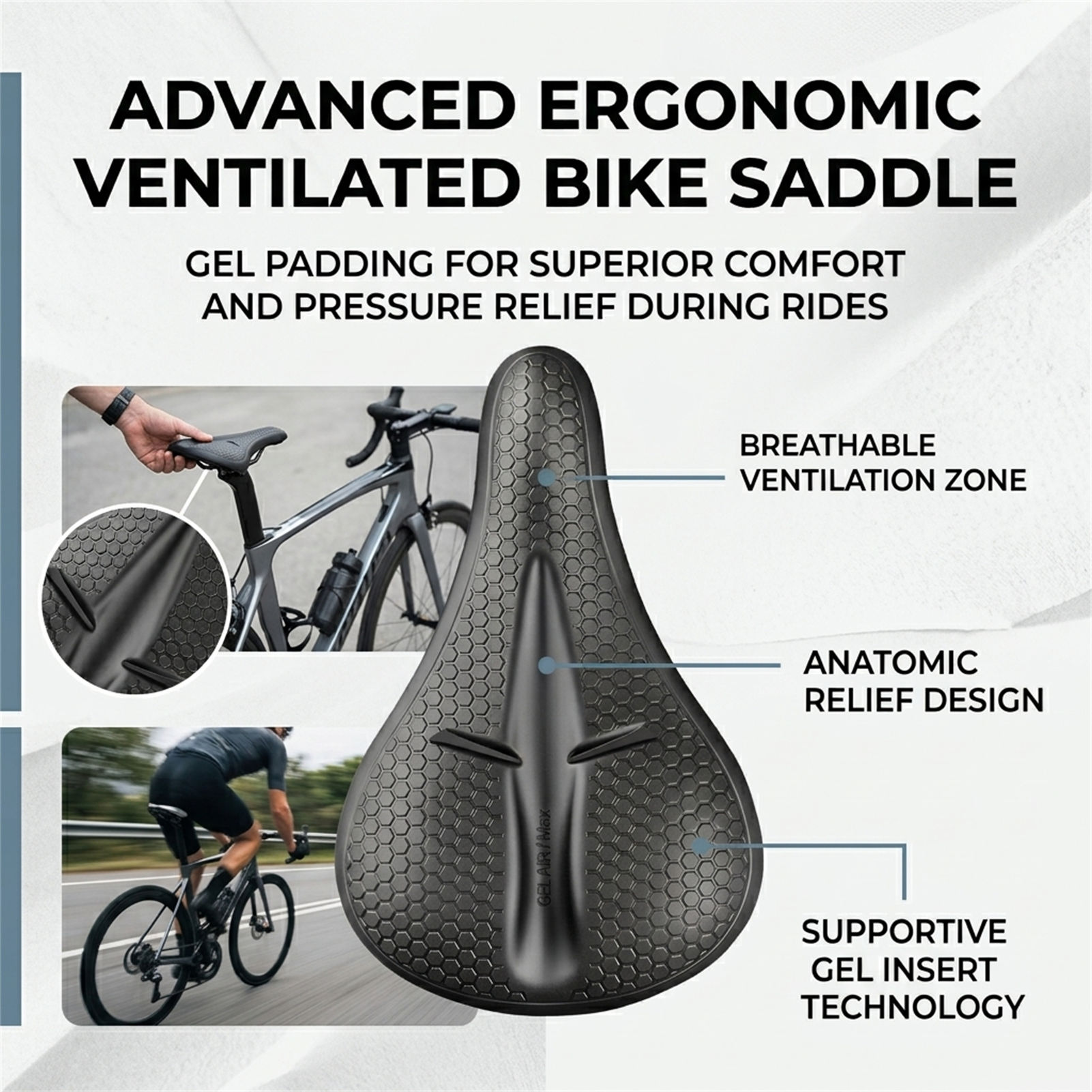 Silicone Bicycle Seat Cover Th - огляд і ціна Cycling Commuting
