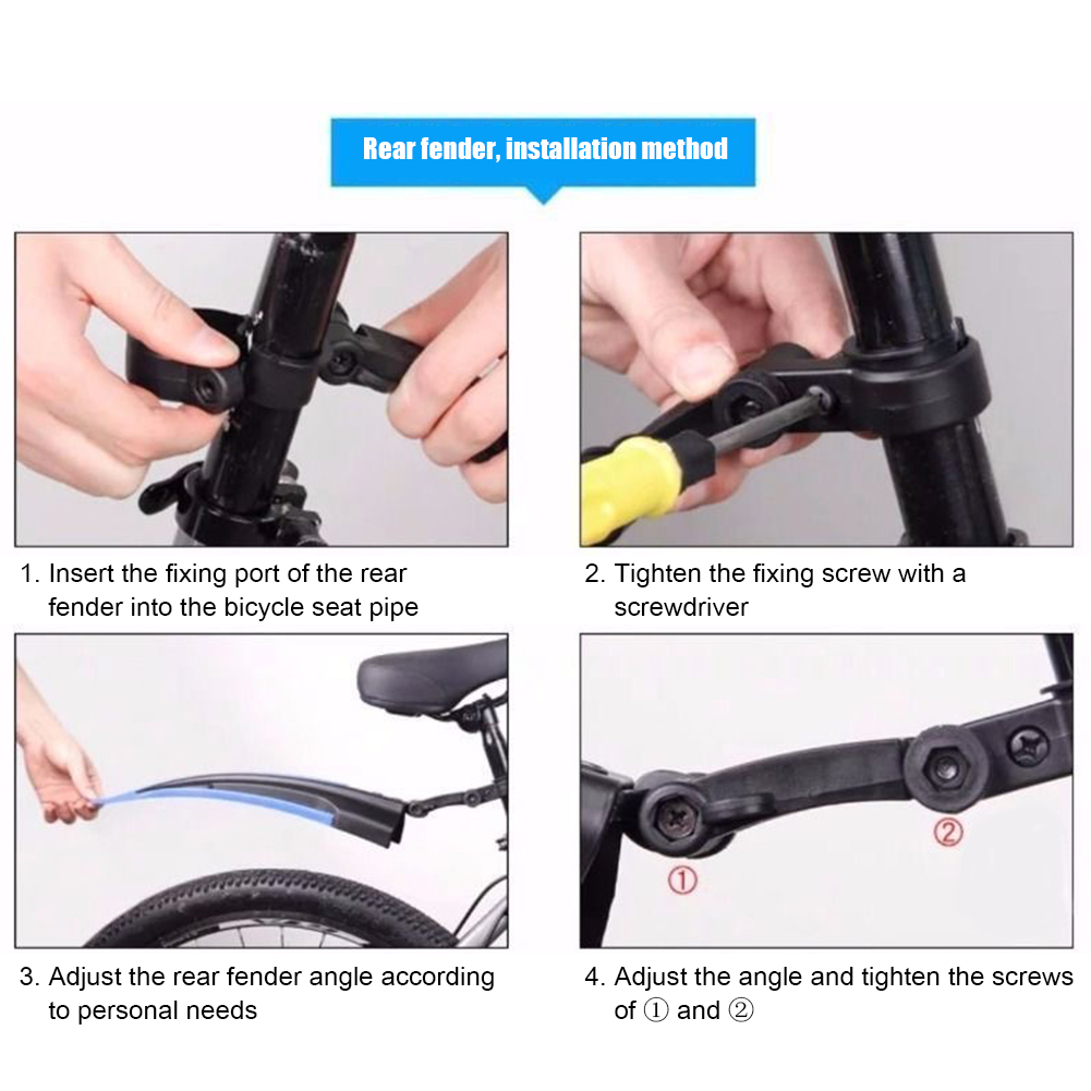 2Pcs Mountain Bike Mudguard Wi - огляд і ціна Fender Mudguard Set