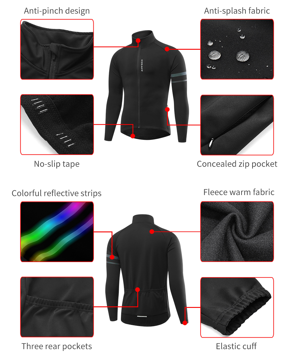 WOSAWE Men'sThermal Winter Cyc - огляд і ціна Cycling Commuter Jacket